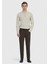 Haki Düz Dokuma Slim Fit Casual Pamuk Karışımlı Pantolon 1