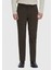 Haki Düz Dokuma Slim Fit Casual Pamuk Karışımlı Pantolon 2