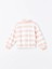 Lcw Kids Pembe Polo Yaka Çizgili Uzun Kollu Kız Çocuk Sweatshirt 3