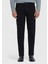 Siyah Düz Slim Fit Denim Pamuk Karışımlı Pantolon 2