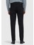 Siyah Düz Slim Fit Denim Pamuk Karışımlı Pantolon 5