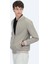 Vizon Regular Fit Dik Yaka Casual Dokuma Mont 3