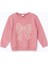 Lcw Kids Pembe Bisiklet Yaka Uzun Kollu Baskılı Kız Çocuk Sweatshirt ve Eşofman Alt 2'li Takım 2