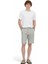Nil Yeşili Dokuma Jogging Fit Casual Pamuk Karışımlı Bermuda 1