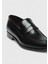 Siyah Deri Klasik Loafer 2