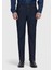 Lacivert Düz Slim Fit Denim Pamuk Karışımlı Pantolon 2