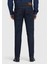 Lacivert Düz Slim Fit Denim Pamuk Karışımlı Pantolon 5
