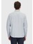 Açık Gri Desenli Casual Fit Dokuma Casual %100 Pamuk Gömlek 5