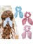 3'lü Fular Scrunchie Fularlı Fiyonk Lastik Toka - Yeni Sezon Kadın Fularlı Lastik Saç Tokası Renk-3 1