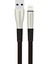 S89 Metal Uçlu Lightning Kablo iphone Uyumlu 1m 2.4A - SIYAH-(5796) - TGZ3702-7203 1