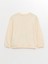 Lcw Kids Bej Bisiklet Yaka Baskılı Uzun Kollu Kız Çocuk Sweatshirt 2