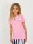Minykids Kalp Desen Pembe Kısa Kollu Düğmeli Yaka %100 Pamuklu Kız Çocuk Pijama Takım 2