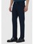 Lacivert Düz Dokuma Slim Fit Casual Pantolon 3