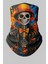 Unisex Renkli Skeleton Desenli Baf Maske Boyunluk Buff Saç Bandı 2
