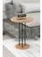 Zigon Sehpa – Metal Ayaklı, Dayanıklı Yonga Levha, Minimalist Tasarım, 34 ve 22 cm Tablalı Ev Dekoru 7