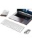 Klavye ve Fare Iki Parçalı Set Kablosuz Klavye ve Fare 2.4g Bluetooth Ultra Ince Sessiz Çift Modlu Iş Bilgisayarı Ofis Klavyesi (Yurt Dışından) 1