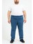 Regular Fit Likralı Büyük Beden Erkek Jean Pantolon 7374 1