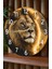 Aslan Temalı Mdf Duvar Saati – 33X33 cm SDW405 2
