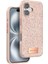 iPhone 16 Plus Bright Simli Kapak - Pembe 1