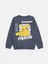 Lcw Kids Gri Bisiklet Yaka Baskılı Erkek Çocuk Sweatshirt 5