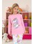Minykids Unicorn Desen %100 Pamuk Pembe Kız Çocuk Pijama Takım 1