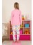 Minykids Unicorn Desen %100 Pamuk Pembe Kız Çocuk Pijama Takım 2