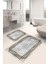 Dijital Baskılı Çerçeveli Kaymaz Taban 2li Set Banyo Paspası Klozet Takımı (50x60cm-60x100cm) 1