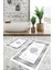 Dijital Baskı Mermer Desen Kaymaz Taban 2li Set Gri Klozet Takımı (50x60cm-60x100cm) 1