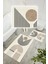 Dijital Baskı Modern Kaymaz Taban 2li Set Banyo Paspası Klozet Takımı (50X60CM-60X100CM) 3