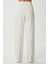 Dikişli Straight Poliviskon Pantolon LGP0023 Kemik 5