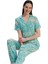 Kadın Pijama Takımı Kısa Kollu Düğmeli Viskon Mira Model S/xl 1