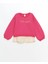 Lcw Kids Fuşya Bisiklet Yaka Nakışlı Kız Çocuk Sweatshirt 1
