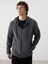 Kapüşonlu Uzun Kollu Polar Erkek Fermuarlı Sweatshirt (W5) 2