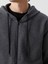 Kapüşonlu Uzun Kollu Polar Erkek Fermuarlı Sweatshirt (W5) 5