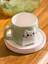 Karişik Kedi Baskılı 2 Kişilik Porselen Kahve Fincan Takımı 90 ml (W5) 2