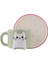 Karişik Kedi Baskılı 2 Kişilik Porselen Kahve Fincan Takımı 90 ml (W5) 5