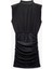 Simli Dik Yaka Kolsuz Drape Detaylı Bodycon Mini Abiye Elbise 1