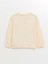 Lcw Kids Bej Bisiklet Yaka Uzun Kollu Baskılı Kız Çocuk Sweatshirt 2