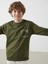Lcw Kids Yeşil Bisiklet Yaka Baskılı Erkek Çocuk Sweatshirt 2