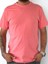 Regular Fit Bisiklet Yaka %100 Pamuk Kısa Kol Unisex Basic Pembe Tişört 4