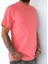 Regular Fit Bisiklet Yaka %100 Pamuk Kısa Kol Unisex Basic Pembe Tişört 7