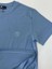 Regular Fit Bisiklet Yaka %100 Pamuk Kısa Kol Unisex Basic Mavi Tişört 7