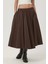 Kadın A-Form Fit Maxi Etek Brown 2