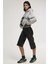 Kadın Oversize Baskılı Kapüşonlu Sweatshirt Gri 3