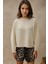 Kadın Yuvarlak Yaka Basic Kazak Natural 6
