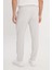 Slim Fit Dar Kesim Beli Bağlamalı Çizgili Yan Cepli Casual Jogger Pantolon 8