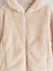 Kapüşonlu Pelüş Kız Çocuk Fermuarlı Sweatshirt (W5) 2