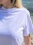 Regular Fit Bisiklet Yaka %100 Pamuk Kısa Kol Unisex Basic Beyaz Tişört 5