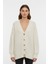 Kemik V Yaka Düğmeli Örme Kadın Hırka 6765 1