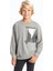 Lcw Kids Gri Bisiklet Yaka Erkek Çocuk Sweatshirt 1